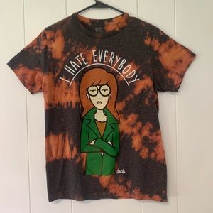 Daria I Hate Everyone Upcycled T Shirt Size small